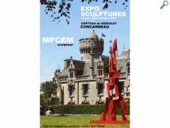 Foto exposition du sculpteur  MPCEM , château de Kériolet, Concarneau